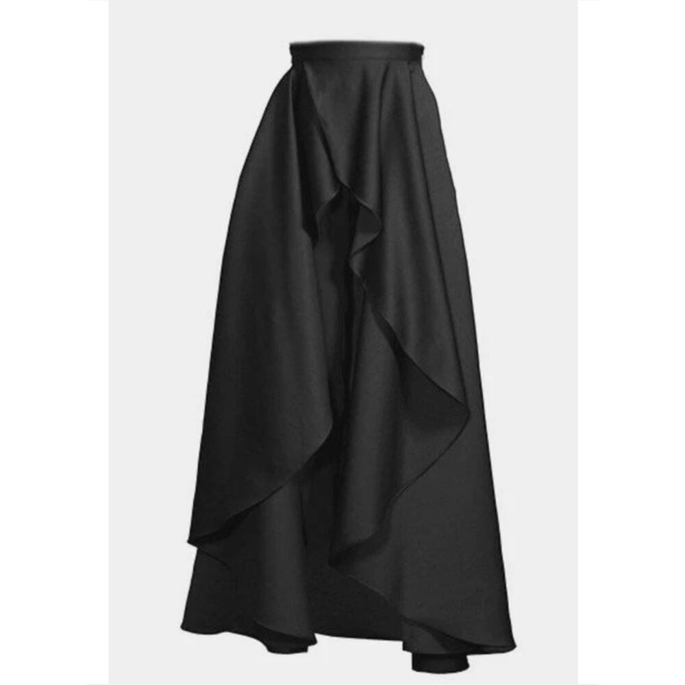 Jay Godfrey Gavin Overlay Skirt Maxi High Low Formal 0 Prom Wedding Homecoming - Picture 9 of 9